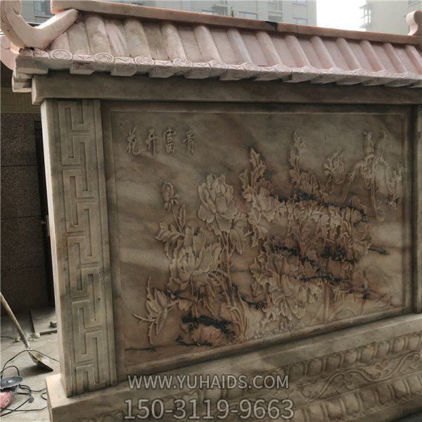 大理石石雕庭院门口大型浮雕影壁博鱼网页版