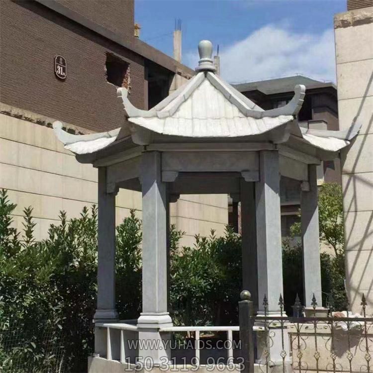 别墅院子装饰大理石雕刻凉亭摆件博鱼网页版