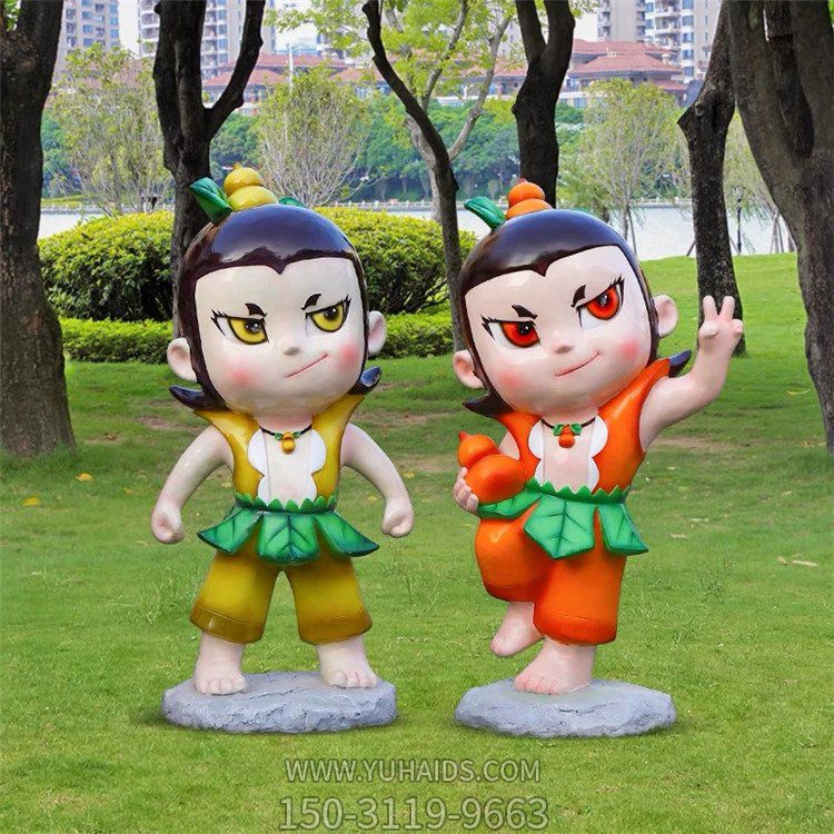 葫芦兄弟玻璃钢卡通动漫人物摆件博鱼网页版
