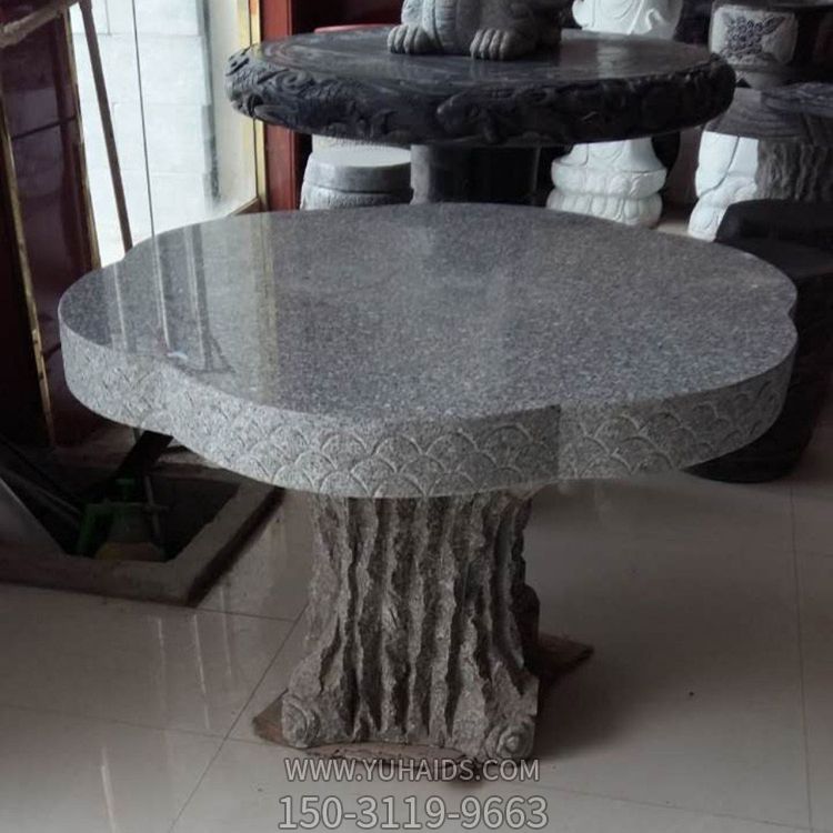 公园青石石雕户外园林装饰品摆件桌椅板凳博鱼网页版