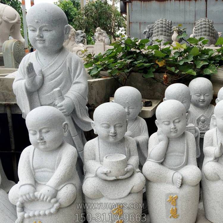 特色石雕寺庙小沙弥 圆雕石头小和尚 博鱼网页版