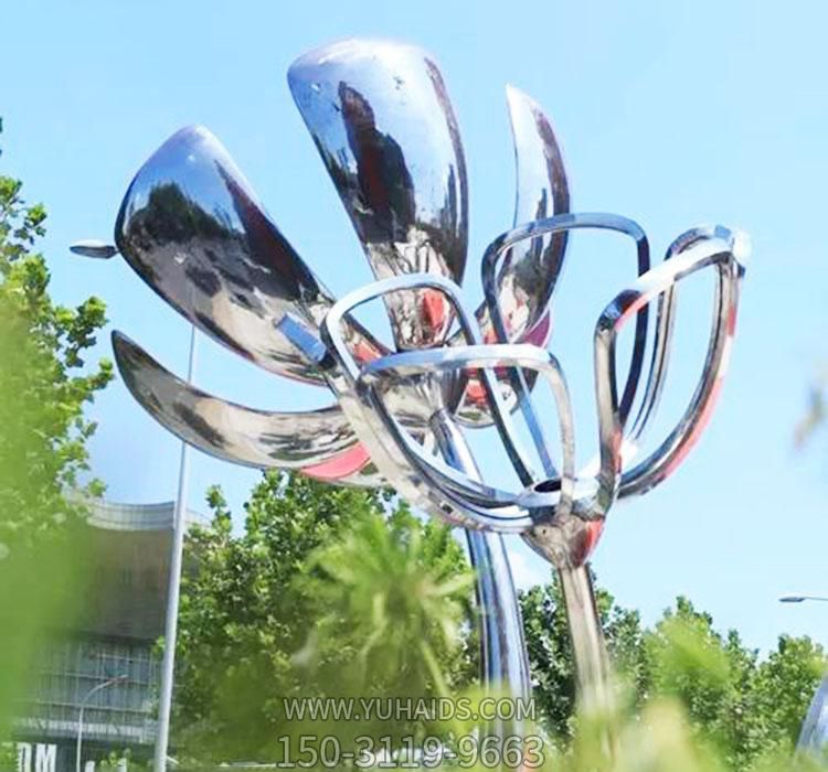 不锈钢广场抽象花朵博鱼网页版