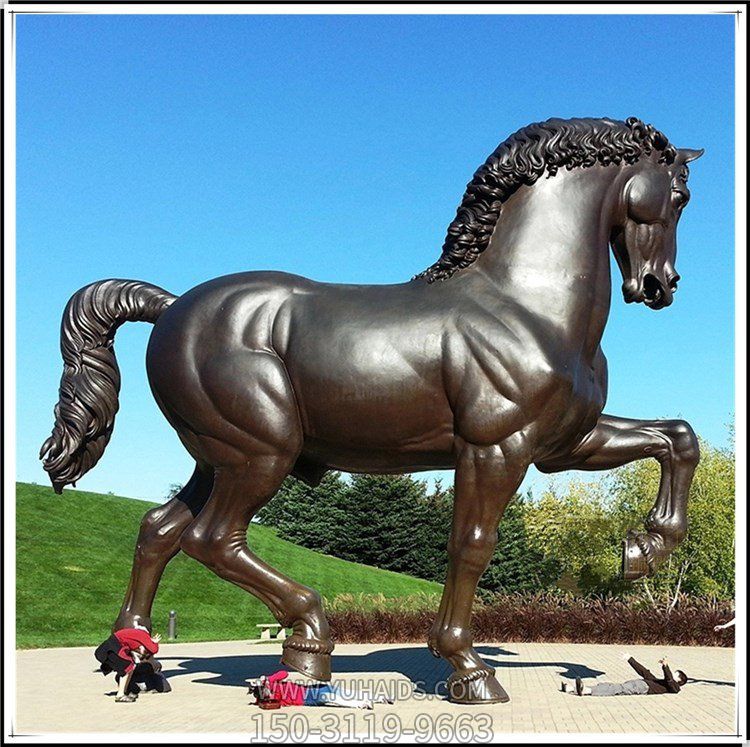 户外广场大型铜雕马博鱼网页版