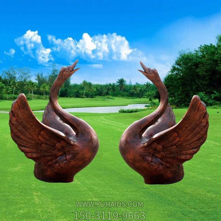  户外公园喷泉摆件流水抽象天鹅博鱼网页版