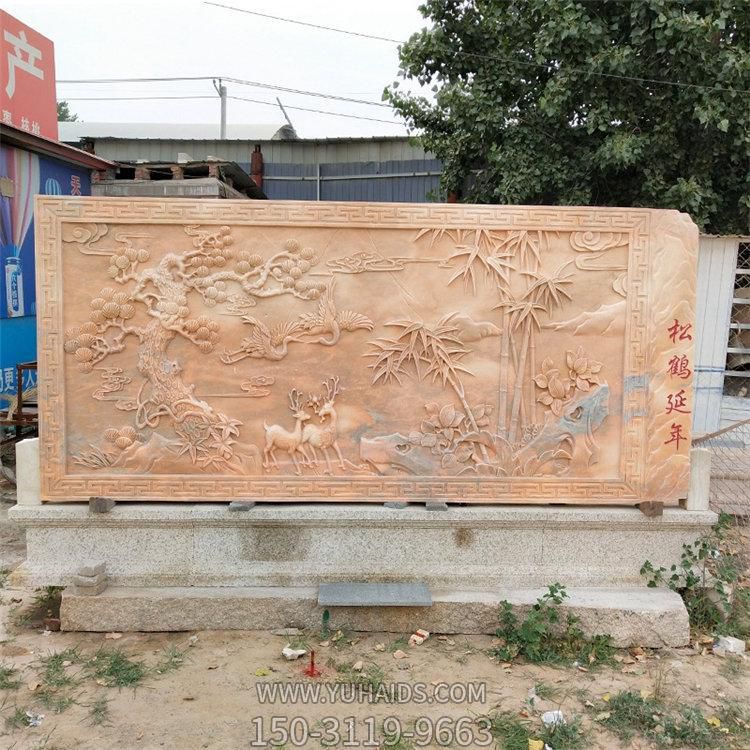 寺庙门面石材汉白玉石浮雕  影壁博鱼网页版