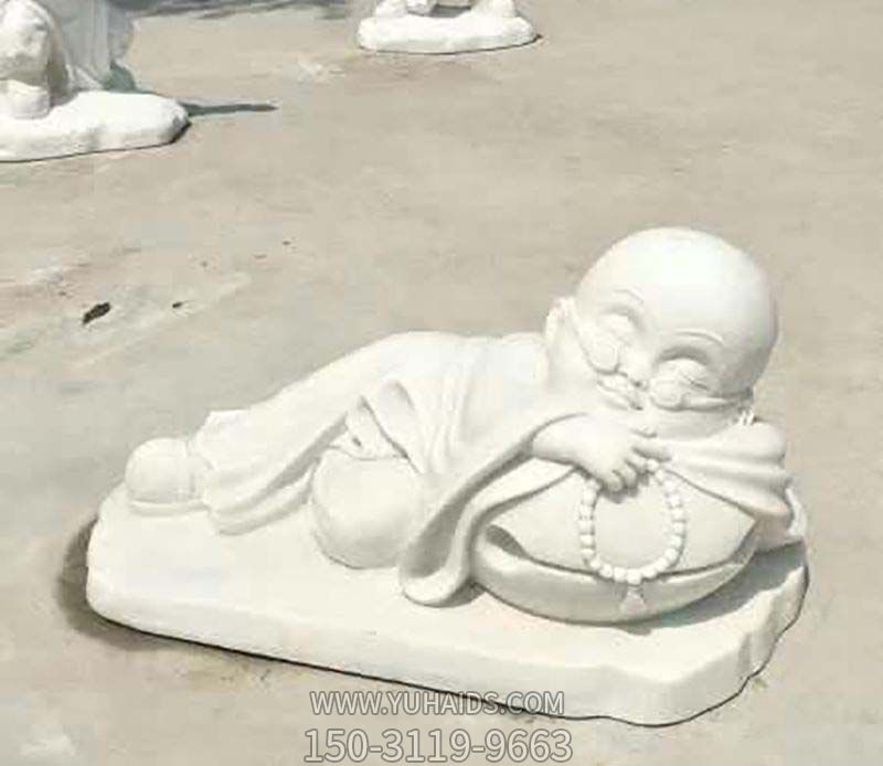 和尚博鱼网页版-汉白玉摆姿势的小和尚博鱼网页版