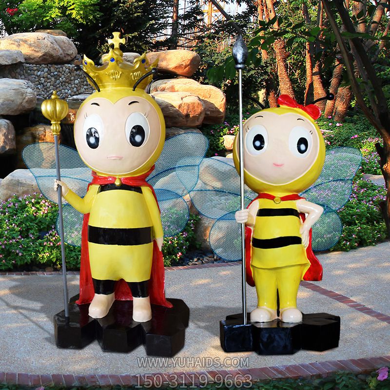 游乐园摆放卡通国王卫士玻璃钢蜜蜂博鱼网页版
