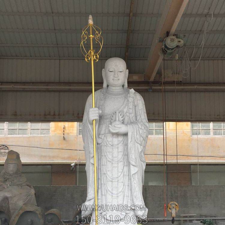 大理石石雕户外园林景观寺庙供奉地藏王博鱼网页版