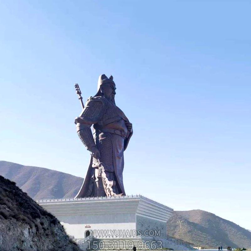 户外景区大型不锈钢仿铜关公博鱼网页版