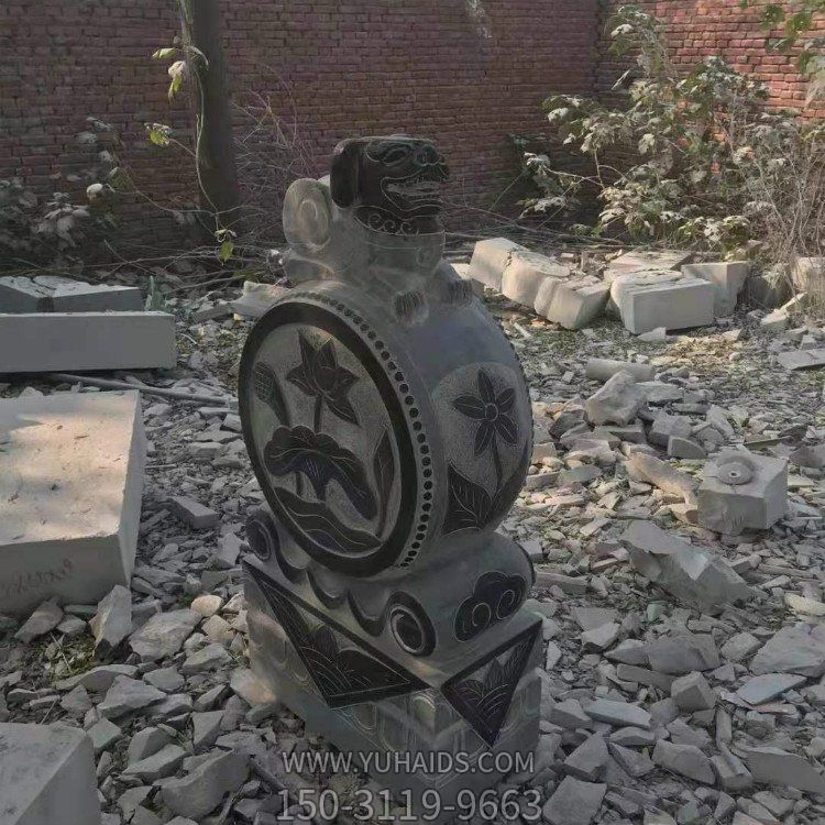 中式仿古石抱鼓 景区青石做旧抱鼓石 博鱼网页版