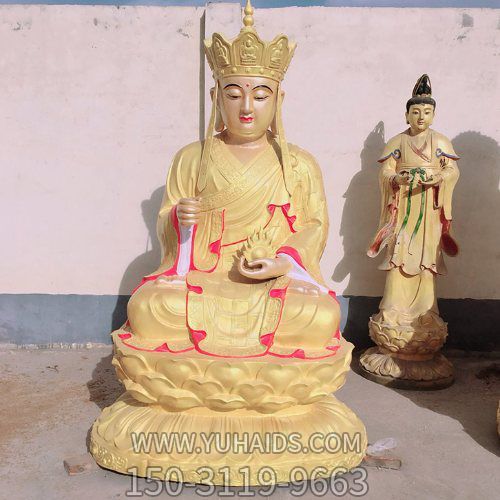 宗教寺庙供奉铜雕地藏王博鱼网页版摆件