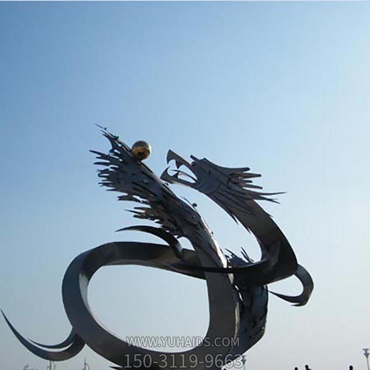广场大型金属不锈钢户外龙博鱼网页版