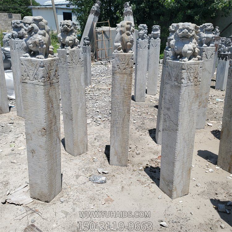 仿古石狮栓马柱桩子博鱼网页版