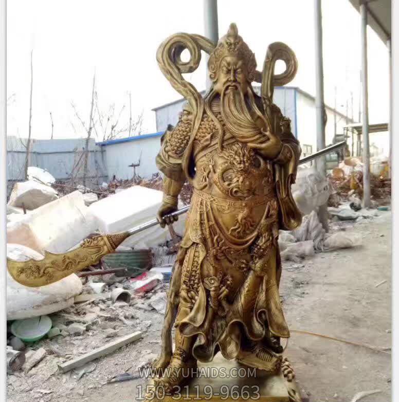 不锈钢仿铜景区大型关公博鱼网页版