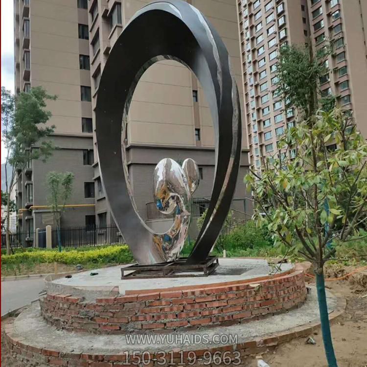 园林广场摆放不锈钢抽象艺术造型景观博鱼网页版