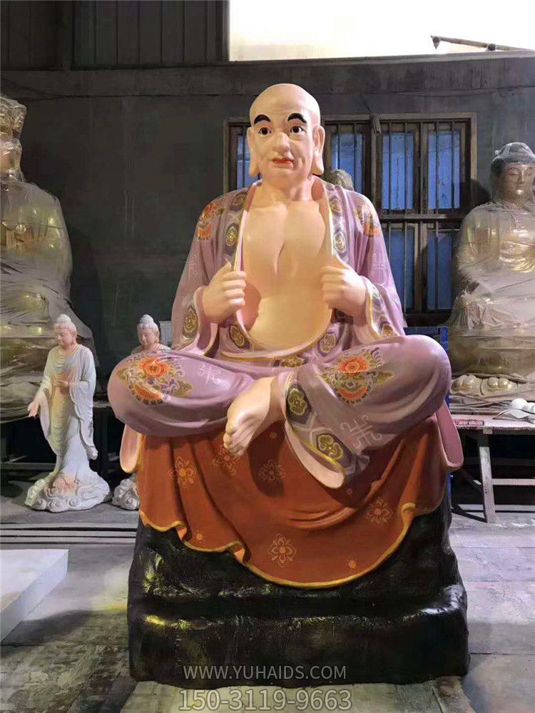 玻璃钢彩绘手抓衣服的十八罗汉博鱼网页版