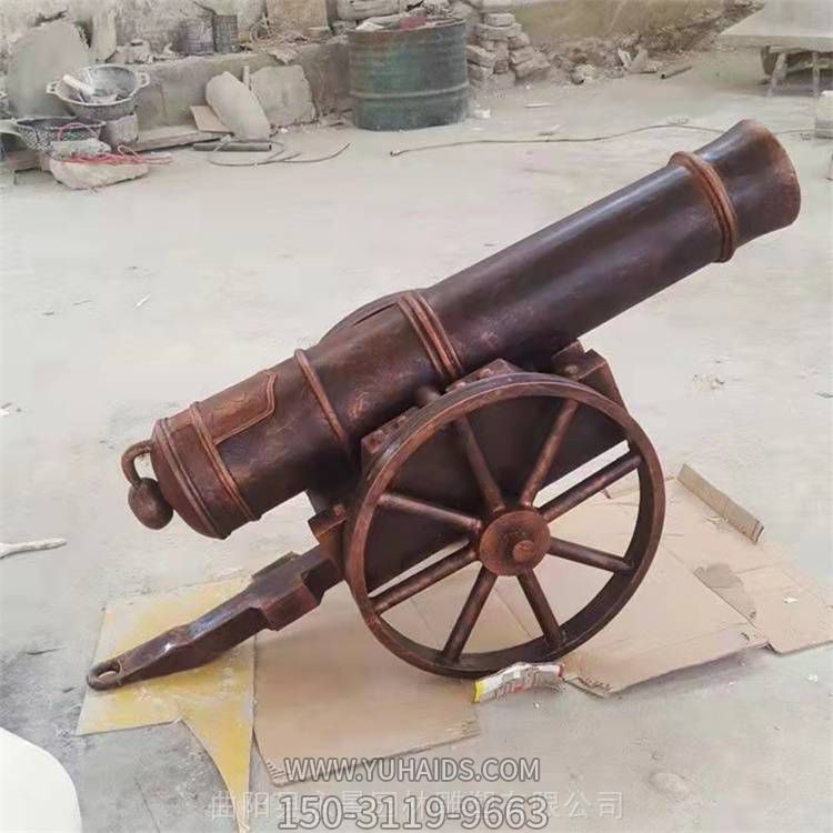 景区广场玻璃钢仿铜炮筒景观摆件博鱼网页版