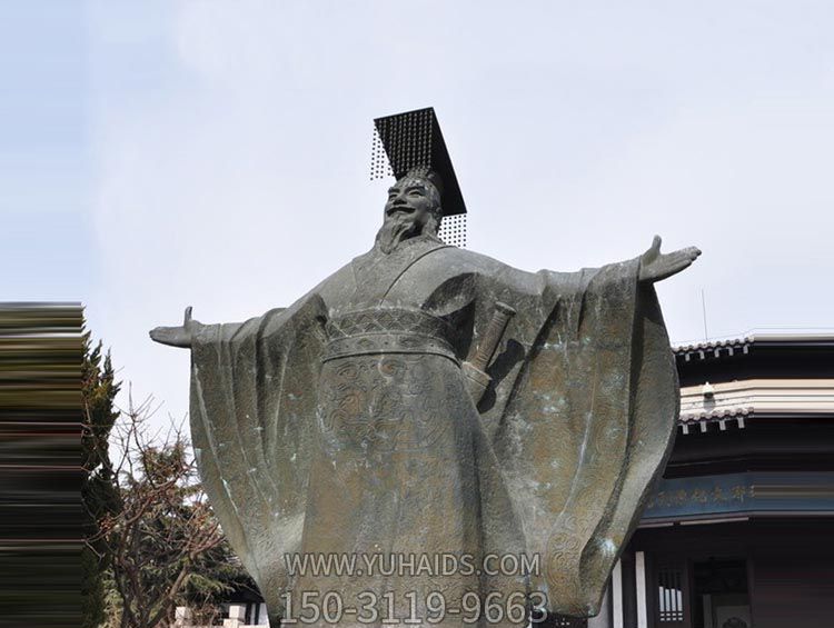 学院古代名人锻造秦始皇铜雕博鱼网页版