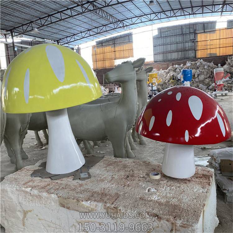 玻璃钢彩绘卡通商场蘑菇博鱼网页版