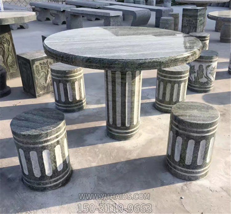 青石仿古休闲石桌石凳庭院公园摆件博鱼网页版