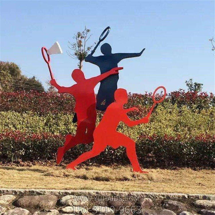 不锈钢户外剪影打羽毛球的 人物博鱼网页版