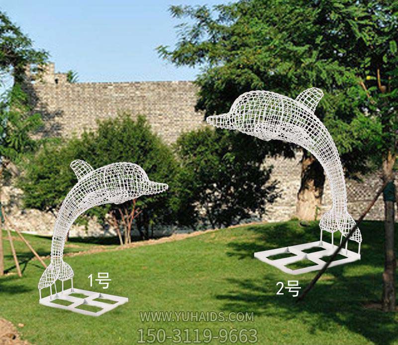 动物园摆放镂空不锈钢海豚博鱼网页版