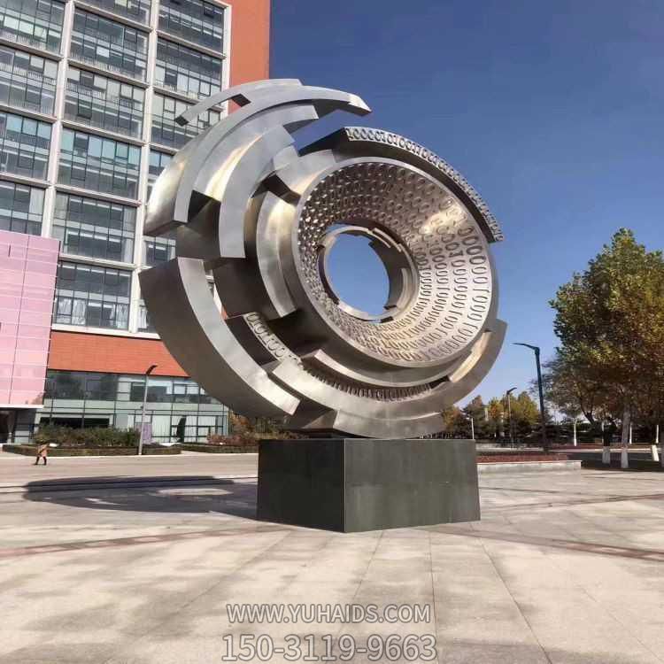 小区广场不锈钢浮雕圆环景观博鱼网页版