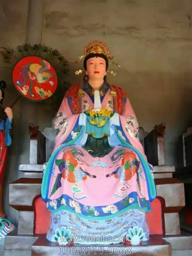 树脂创意彩绘寺庙王母娘娘博鱼网页版