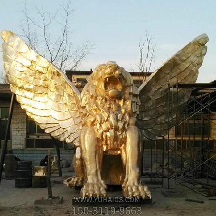 户外广场大型喷漆铜雕狮子别墅园林景观博鱼网页版