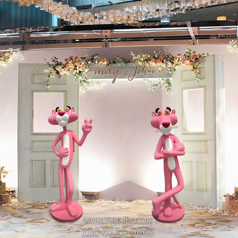 玻璃钢粉红豹商厦创意乐趣博鱼网页版