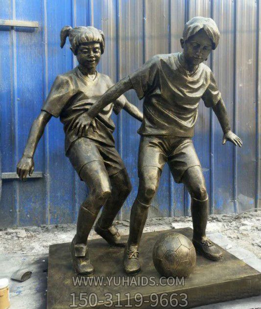  校园玻璃钢打篮球儿童人物像体育场运动主题博鱼网页版