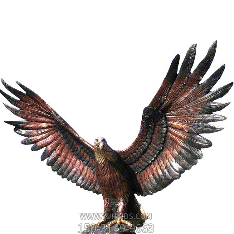 铜雕老鹰博鱼网页版 公园户外景观装饰品摆件 央美定制