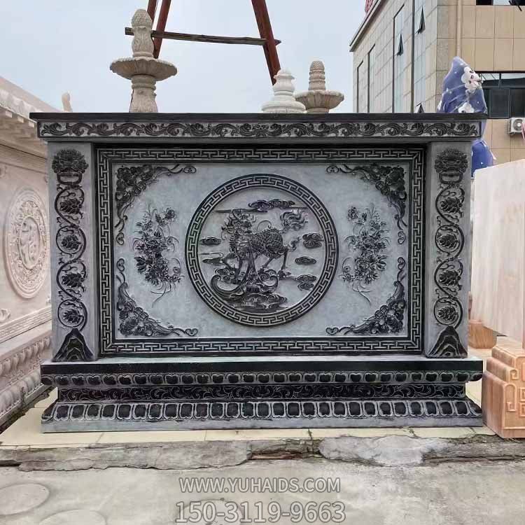 别墅庭院晚霞红屏风浮雕中式照壁福字玄关石壁画博鱼网页版