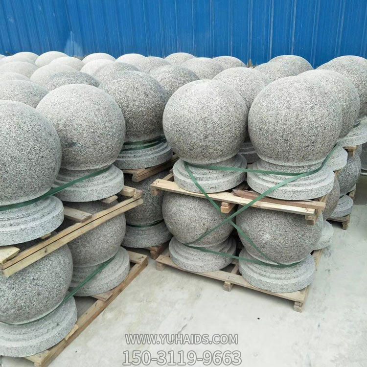 花缸岩雕刻圆形广场小区门前车阻石墩博鱼网页版