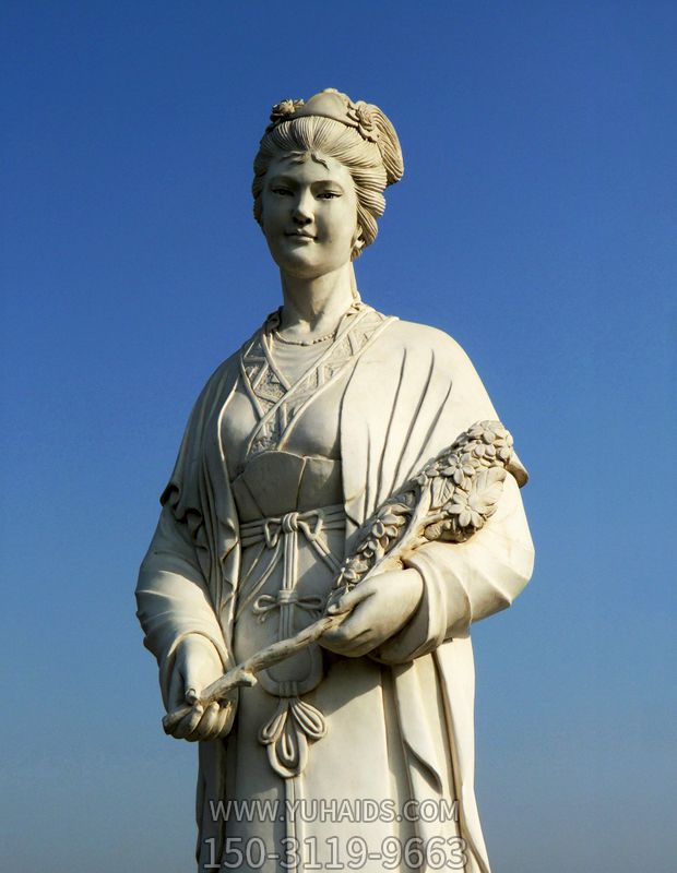 十二花神之八月桂花徐禹汉白玉古代美女雕像博鱼网页版