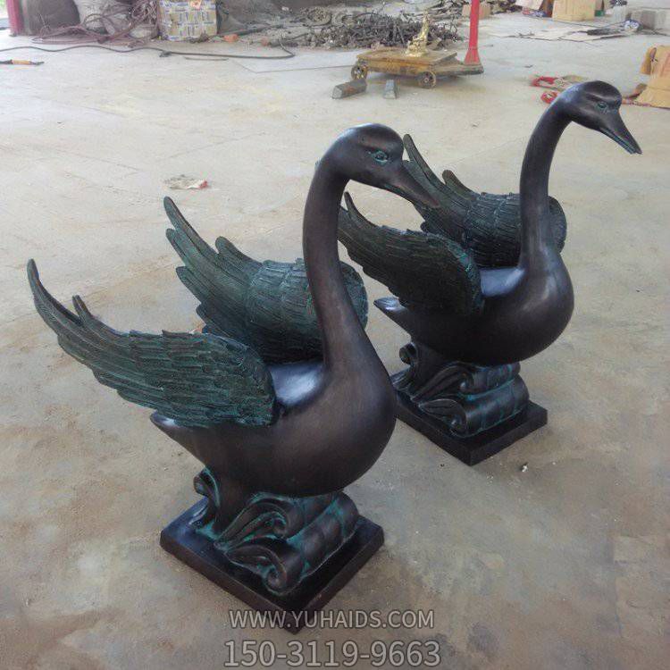 水景玻璃钢仿铜仿古动物景观喷泉天鹅博鱼网页版