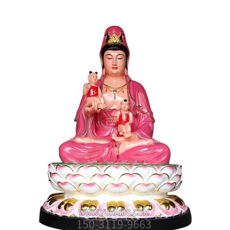 玻璃钢彩绘寺庙供奉菩萨送子观音博鱼网页版