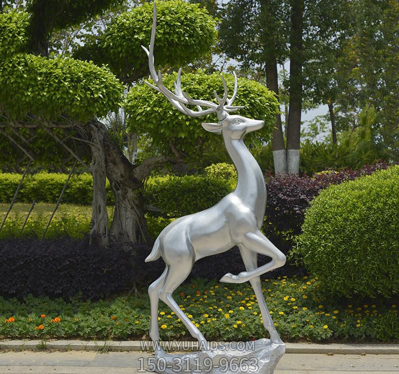 公园街道不锈钢抛光梅花鹿博鱼网页版