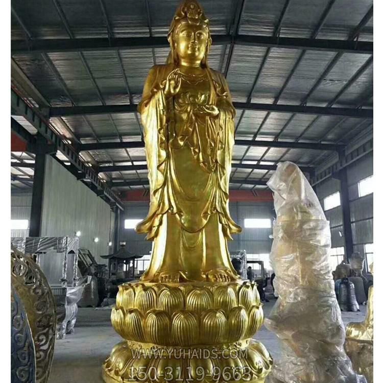 寺庙大型供奉菩萨纯铜滴水观音博鱼网页版