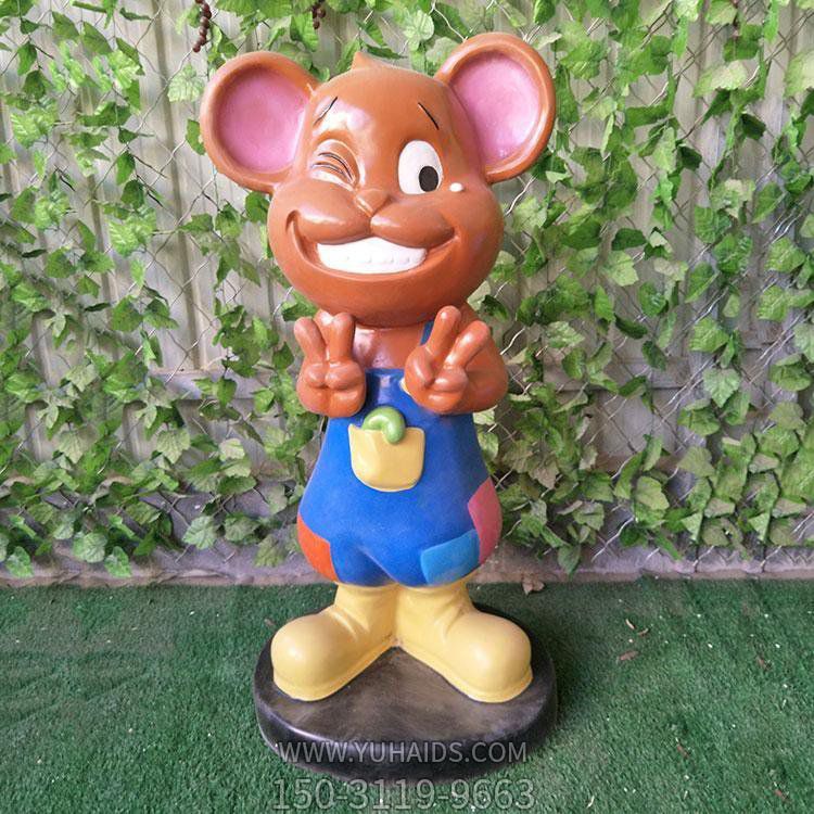 玻璃钢卡通老鼠博鱼网页版商场幼儿园公园景观博鱼网页版摆件