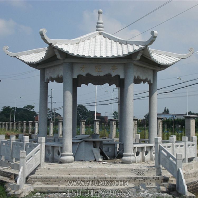 大型青石仿古建筑雕刻凉亭博鱼网页版