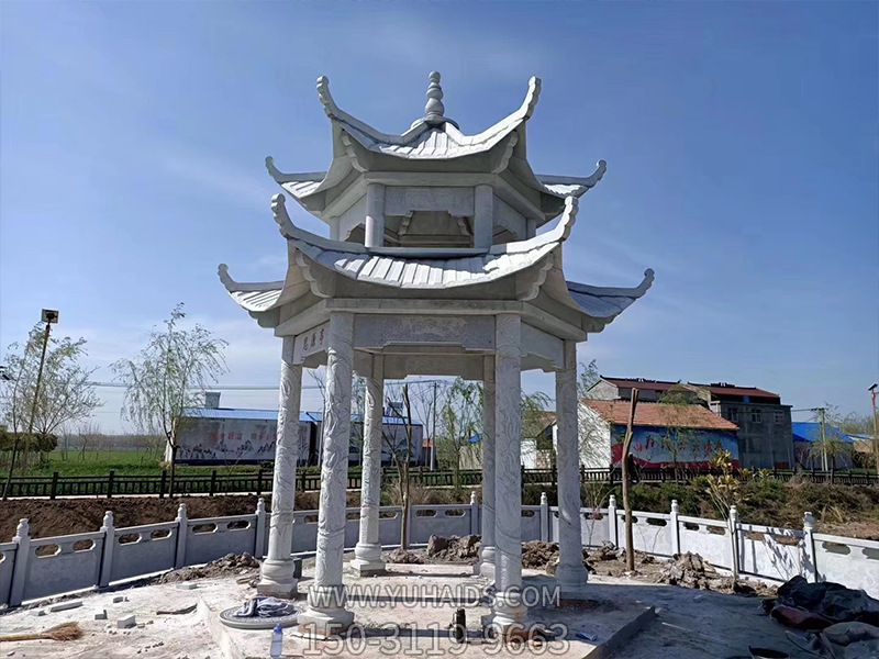 园林户外双层古建筑休闲区摆放凉亭博鱼网页版