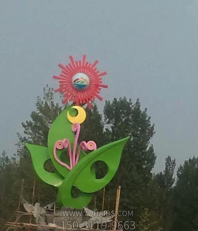 不锈钢抽象公园景观花朵博鱼网页版