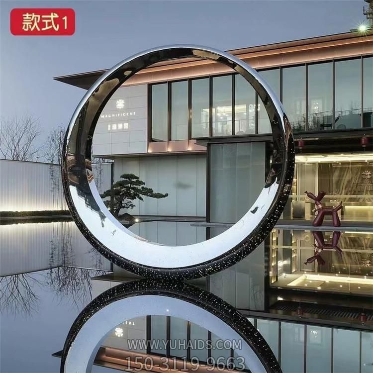 酒店会所不锈钢镜面圆环博鱼网页版