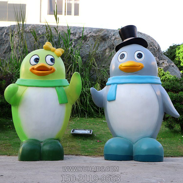 商场玻璃钢卡通企鹅博鱼网页版