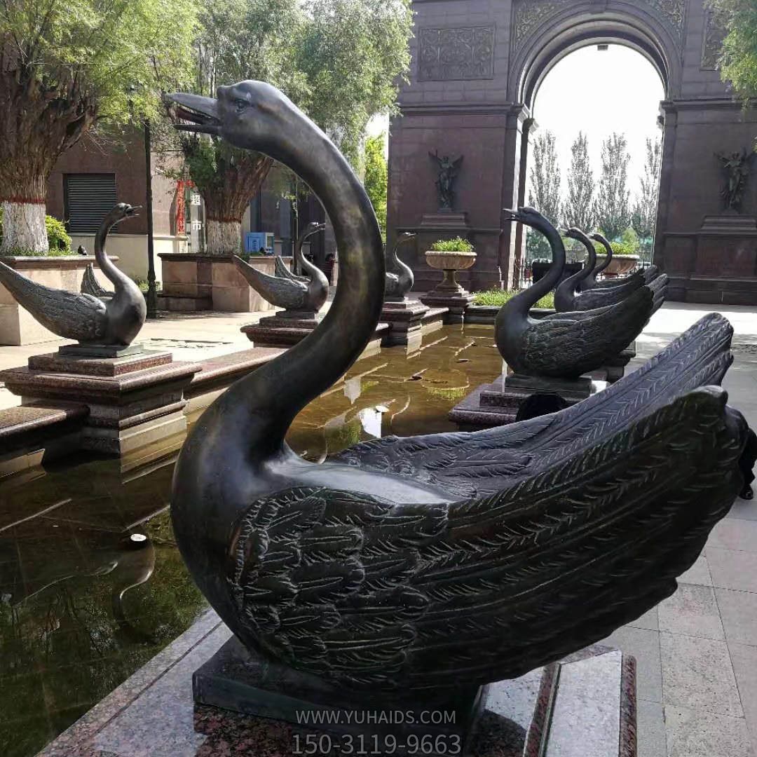 玻璃钢户外别墅铜铸水池天鹅博鱼网页版