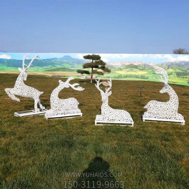 售楼部不锈钢创意镂空喷漆鹿博鱼网页版