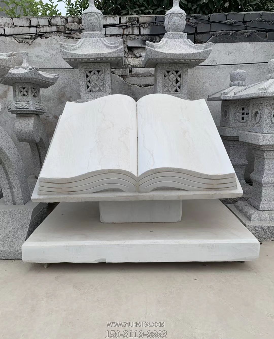 户外景区大理石创意书博鱼网页版