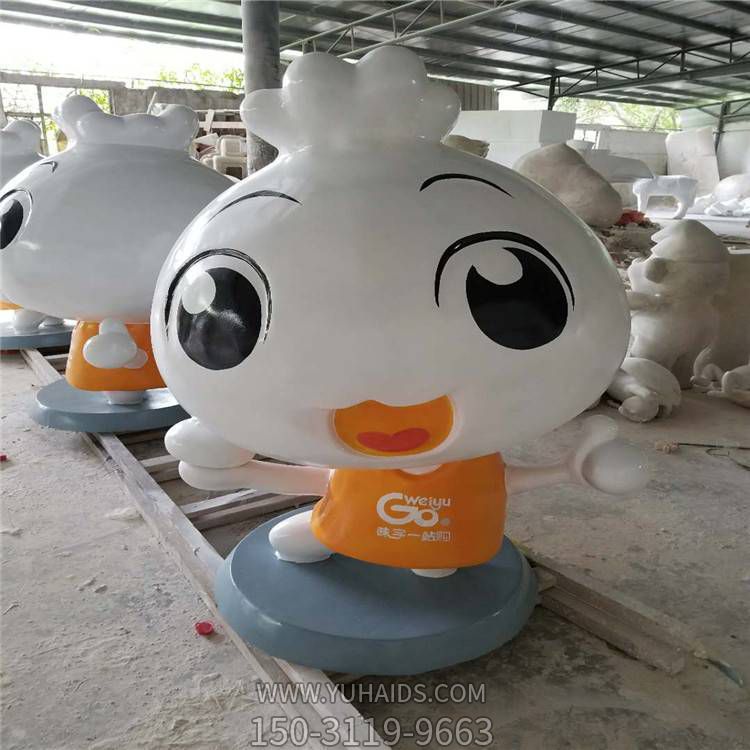 包子店美陈装饰品摆件玻璃钢卡通包子公仔博鱼网页版