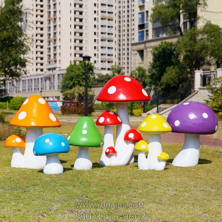 园林草坪绿地玻璃钢仿真卡通蘑菇博鱼网页版